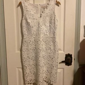 ⭐️Loft Dress Size 4 White Flower Eyelet